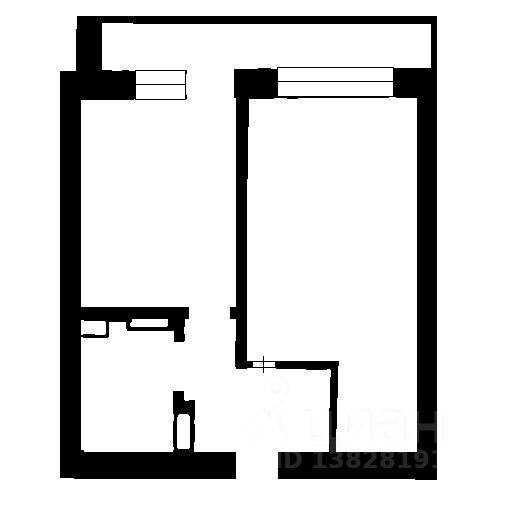 Планировка этой квартиры по данным Циан