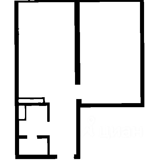 Планировка этой квартиры по данным Циан