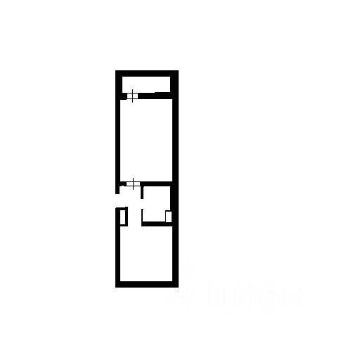Планировка этой квартиры по данным Циан