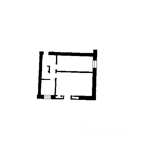 Планировка этой квартиры по данным Циан