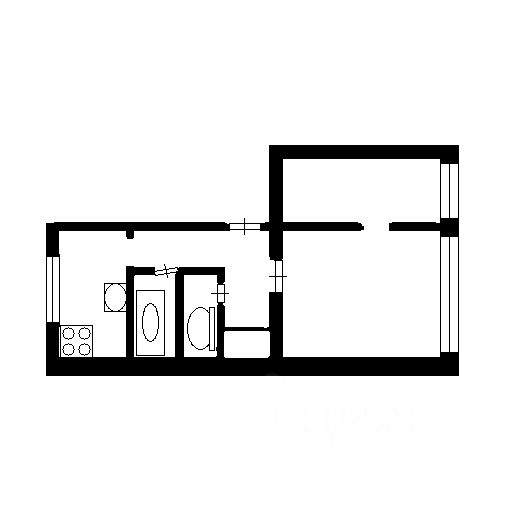 Планировка этой квартиры по данным Циан