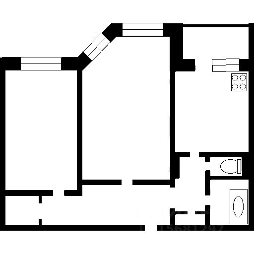 Планировка этой квартиры по данным Циан