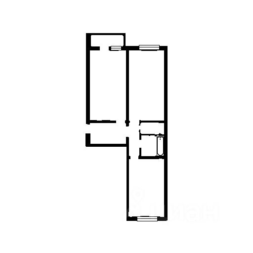 Планировка этой квартиры по данным Циан