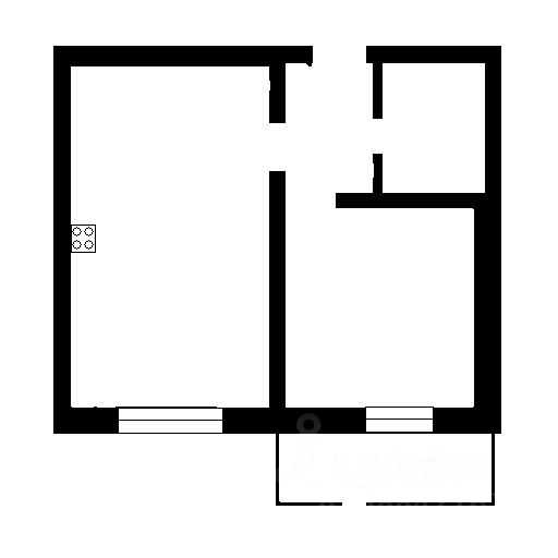 Планировка этой квартиры по данным Циан