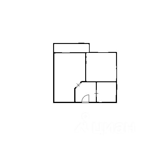 Планировка этой квартиры по данным Циан