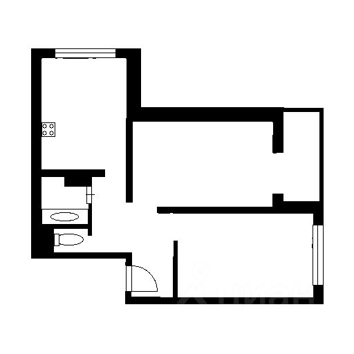 Планировка этой квартиры по данным Циан