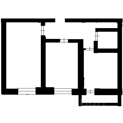 Планировка этой квартиры по данным Циан