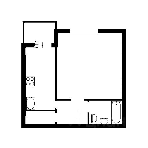 Планировка этой квартиры по данным Циан