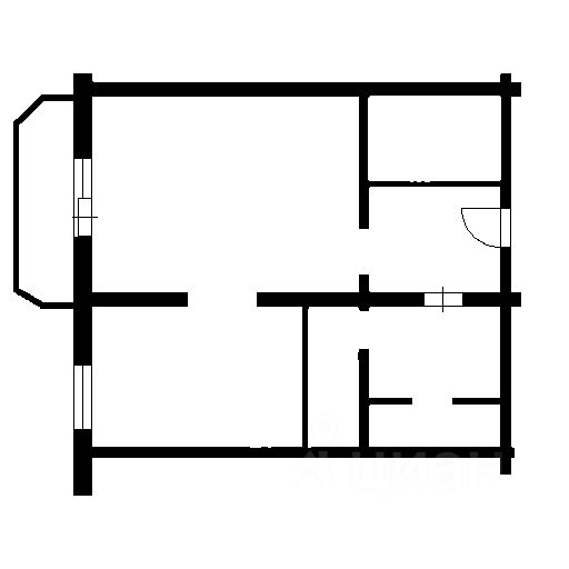 Планировка этой квартиры по данным Циан
