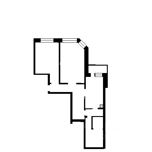 Планировка этой квартиры по данным Циан