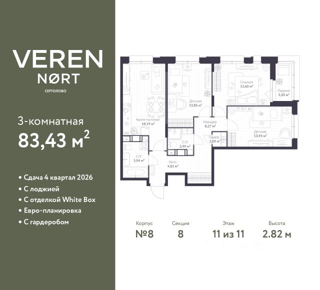 ЖК «VEREN NORT СЕРТОЛОВО»