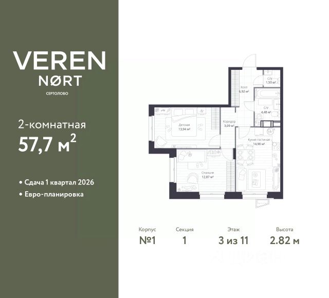 ЖК «VEREN NORT СЕРТОЛОВО»