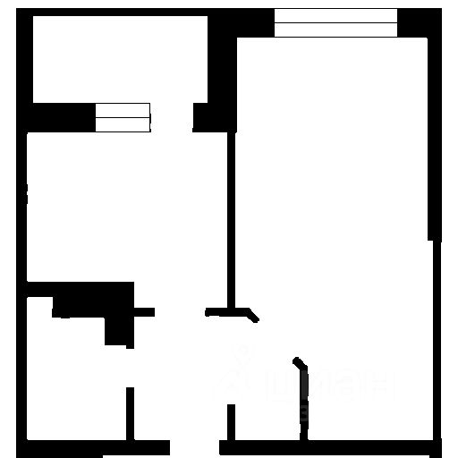 Планировка этой квартиры по данным Циан