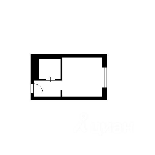 Планировка этой квартиры по данным Циан
