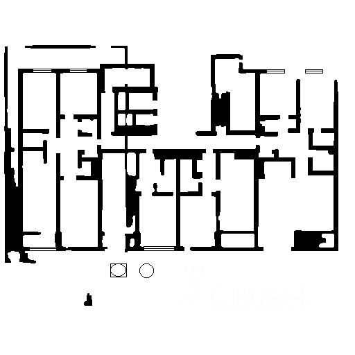 Планировка этой квартиры по данным Циан