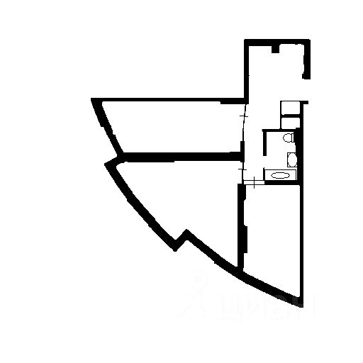 Планировка этой квартиры по данным Циан