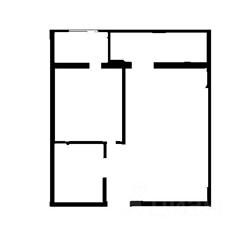 Планировка этой квартиры по данным Циан