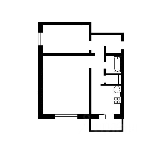 Планировка этой квартиры по данным Циан