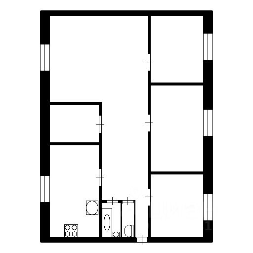 Планировка этой квартиры по данным Циан