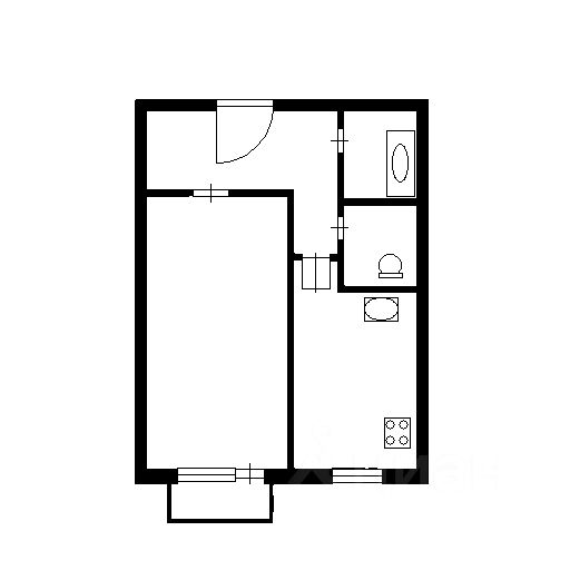 Планировка этой квартиры по данным Циан
