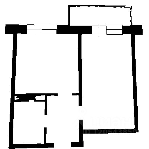 Планировка этой квартиры по данным Циан