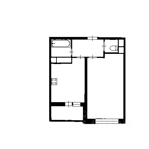 Планировка этой квартиры по данным Циан