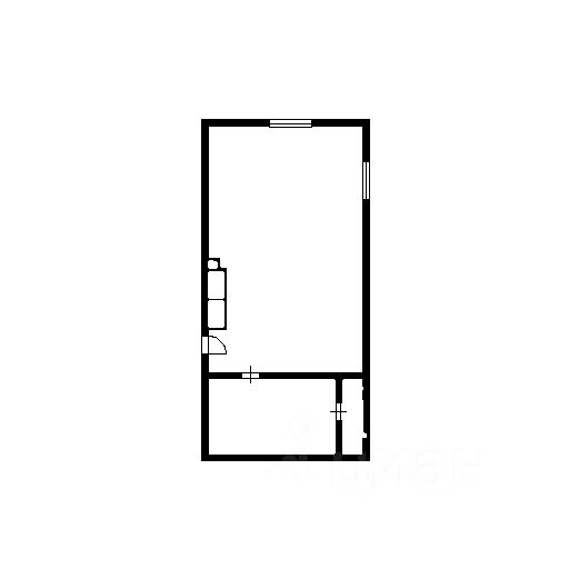 Планировка этой квартиры по данным Циан