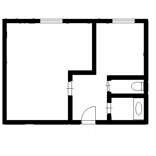 Планировка этой квартиры по данным Циан