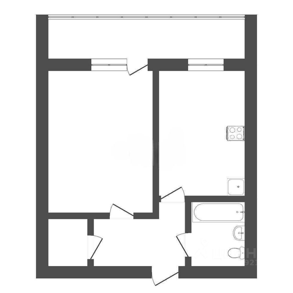 Планировка этой квартиры по данным Циан