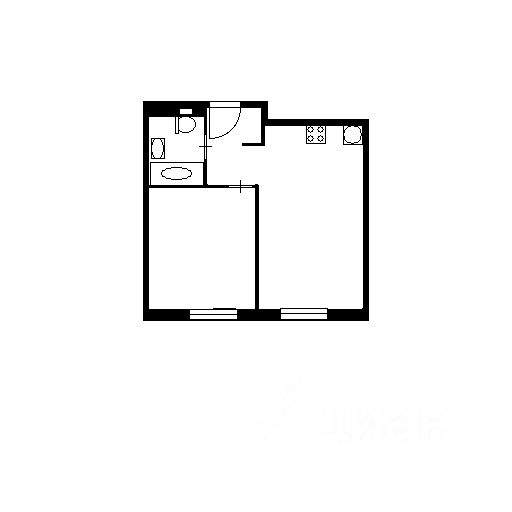 Планировка этой квартиры по данным Циан
