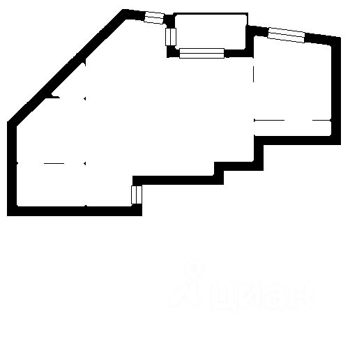 Планировка этой квартиры по данным Циан