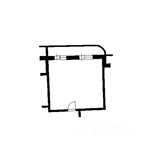 Планировка этой квартиры по данным Циан