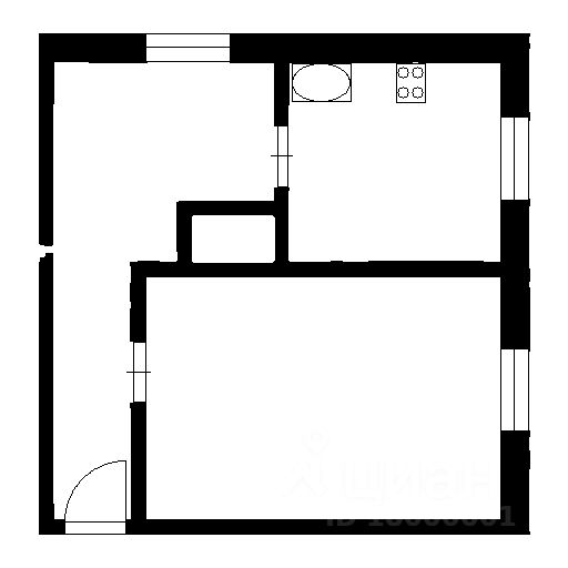 Планировка этой квартиры по данным Циан