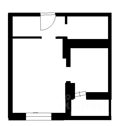 Планировка этой квартиры по данным Циан
