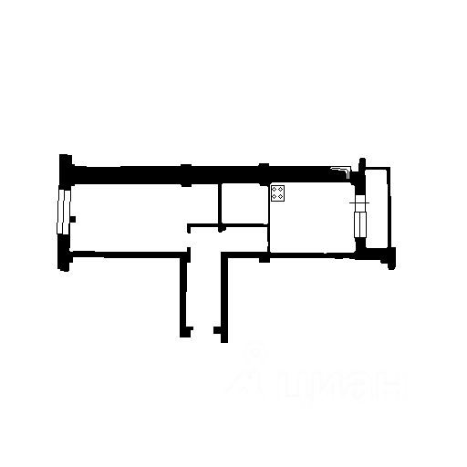 Планировка этой квартиры по данным Циан