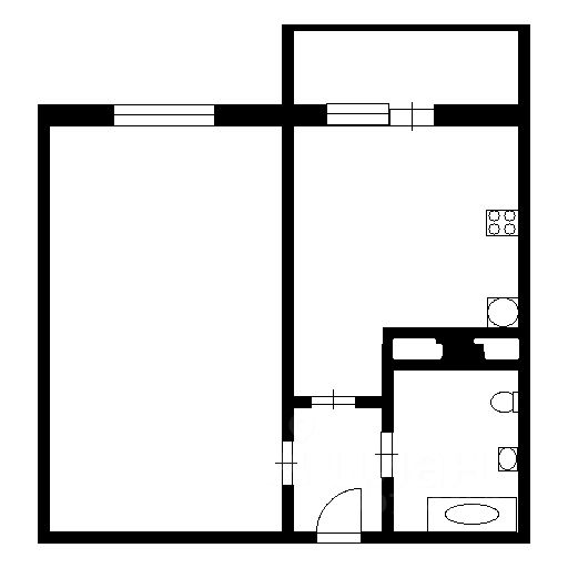 Планировка этой квартиры по данным Циан