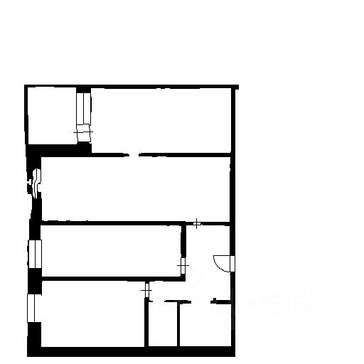 Планировка этой квартиры по данным Циан