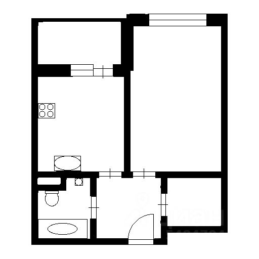 Планировка этой квартиры по данным Циан