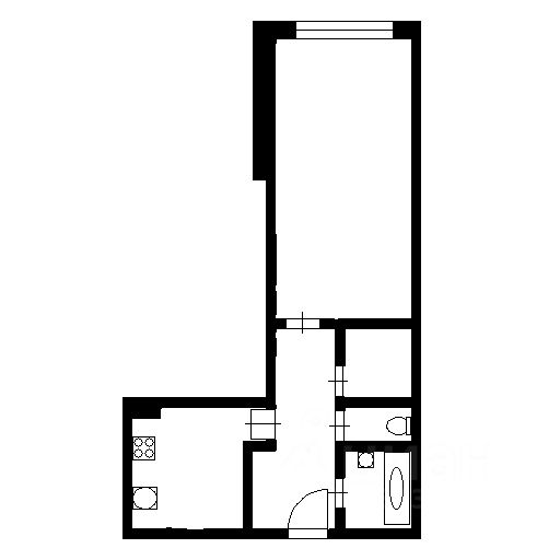 Планировка этой квартиры по данным Циан