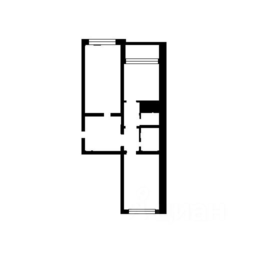 Планировка этой квартиры по данным Циан