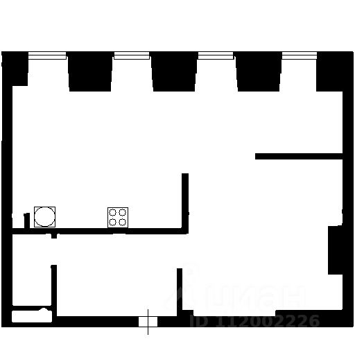 Планировка этой квартиры по данным Циан