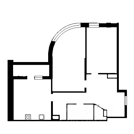 Планировка этой квартиры по данным Циан