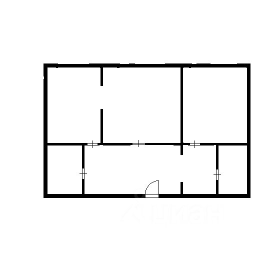 Планировка этой квартиры по данным Циан