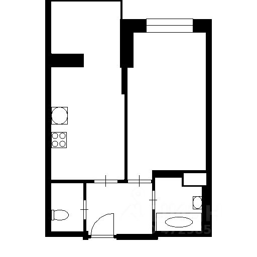 Планировка этой квартиры по данным Циан