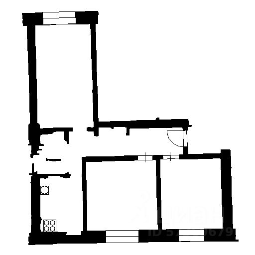 Планировка этой квартиры по данным Циан