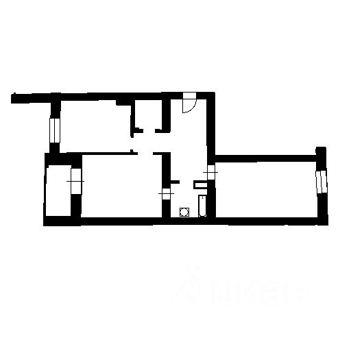 Планировка этой квартиры по данным Циан