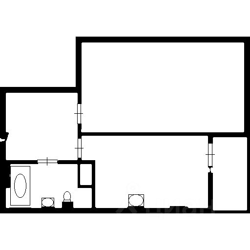 Планировка этой квартиры по данным Циан