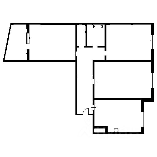 Планировка этой квартиры по данным Циан
