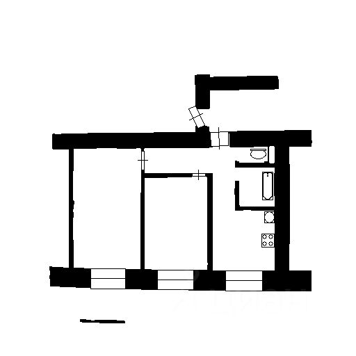 Планировка этой квартиры по данным Циан
