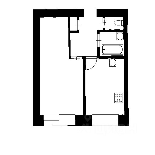 Планировка этой квартиры по данным Циан